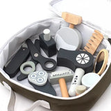 Children's Wooden Barber Bag