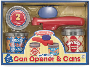 CAN OPENER AND CANS  - ABRELATAS Y 2 LATAS