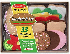 FELT FOOD SANDWICH - JUGUETE ALIMENTOS DE FIELTRO